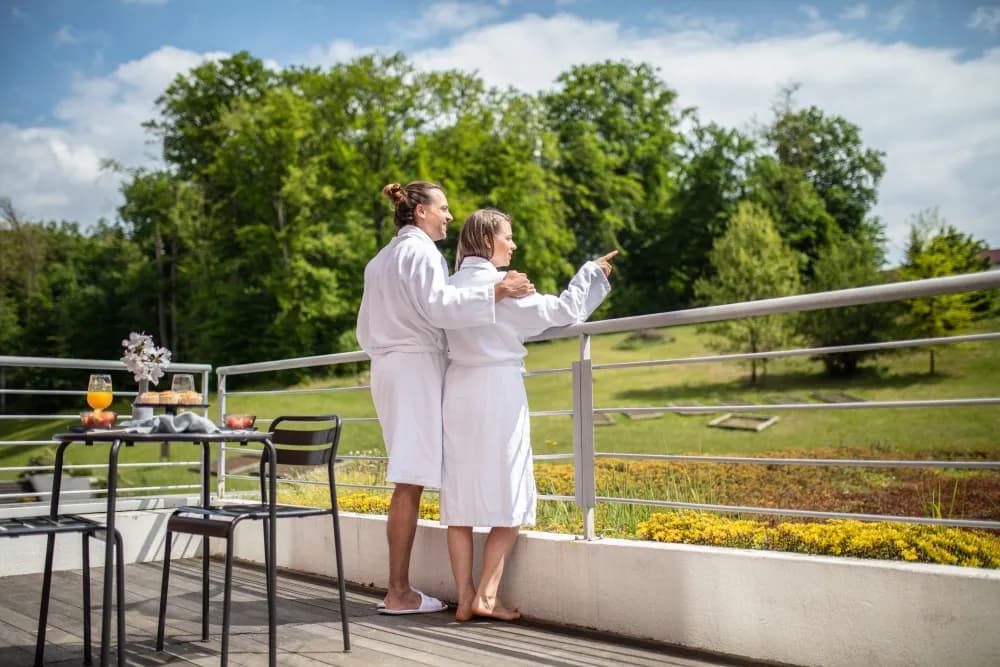 Terrasse avec vue sur la nature