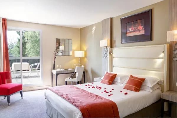 chambre lit double avec terrasse 